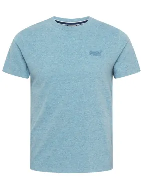 Blue Vintage Logo Embroidered SuperDry T-shirt